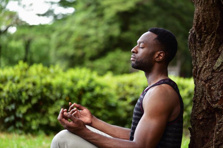 man meditating 