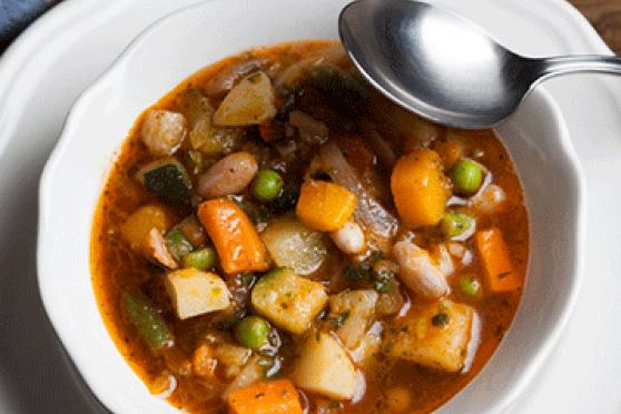 Slow Cooker Winter Vegetable Soup