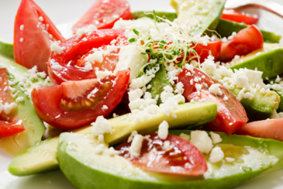 Tomato, Avocado & Goat Cheese Plate